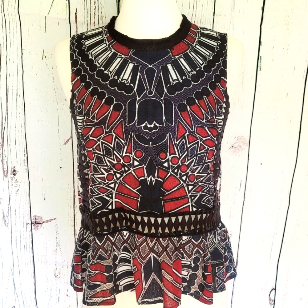 Sea New York mesh sleeveless top Size 2